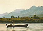 One of Margaret Heath's paintings of Mediterranean coast.